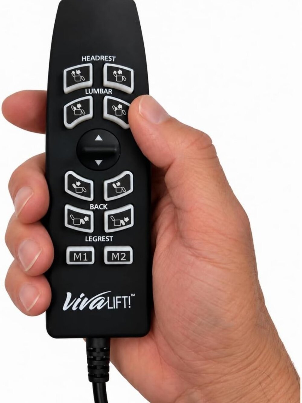 10 Button + Toggle Lift Chair Remote Control - Universal 5 Pin Design - Picture 1 of 9